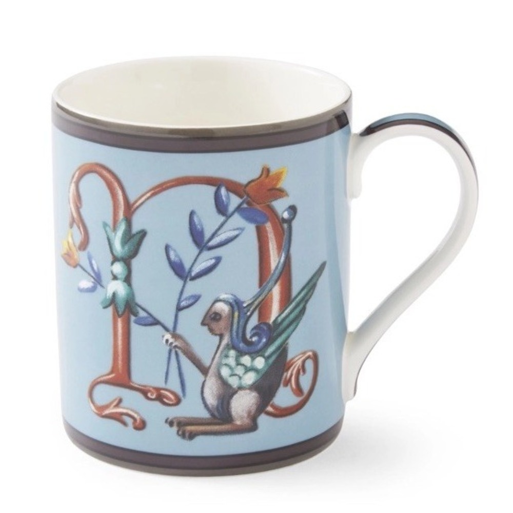 NEW-Spode Kit Kemp 12oz Mug in Fine China"N"Initial GIFT BOX